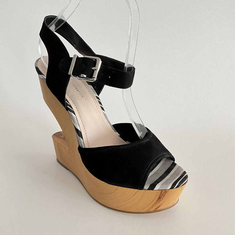 BCBGeneration Suede Vendi Open-toe Platform Sanda… - image 10